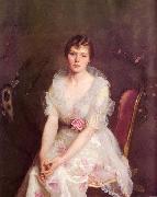 William McGregor Paxton Portrait of Louise Converse oil painting